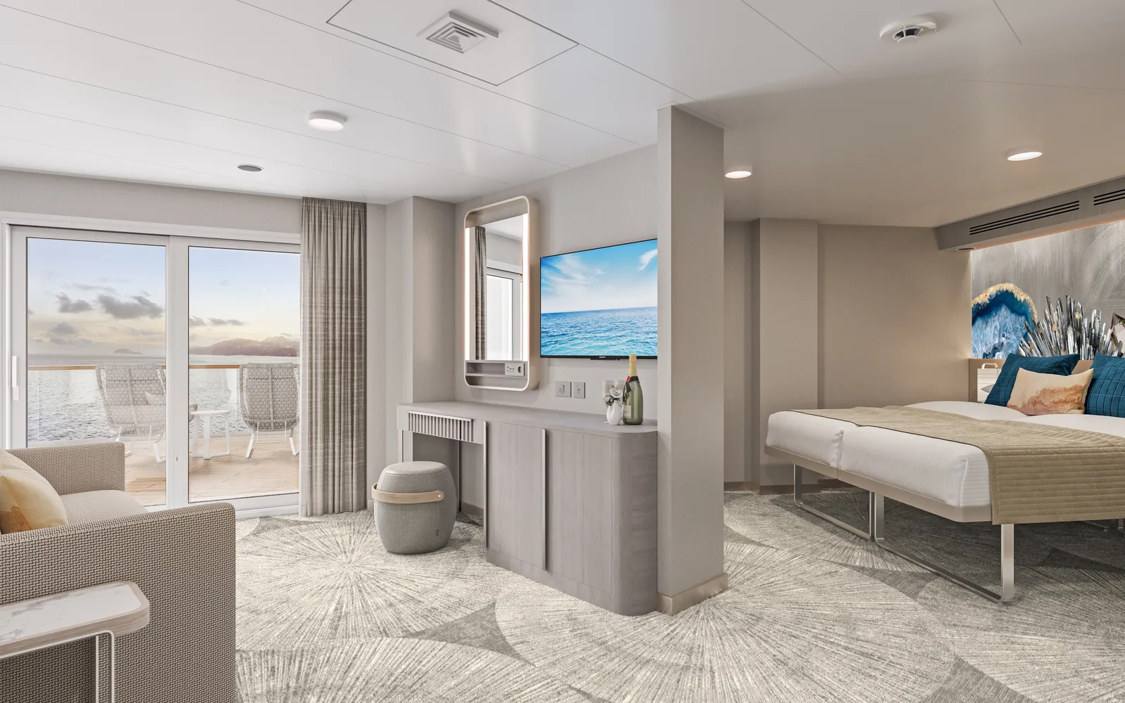 Aft-Facing Penthouse with Large Balcony